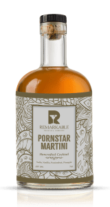 A Pornstar Martini cocktail bottle