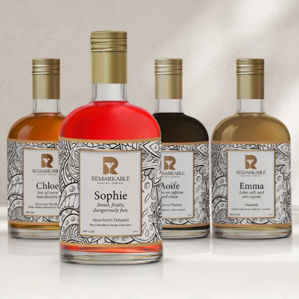 Personalised Cocktail Gifts 4 Pack