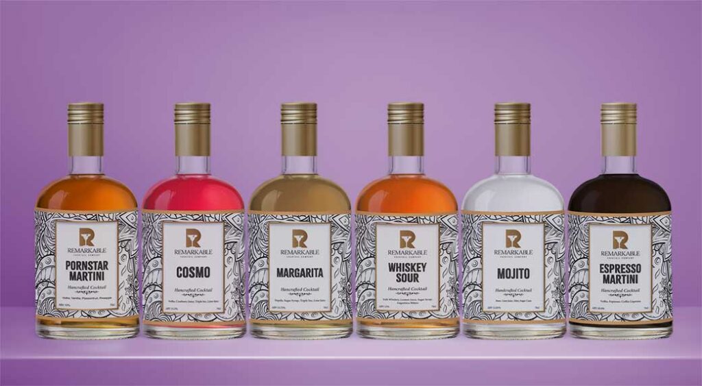 variety pack bottled cocktails